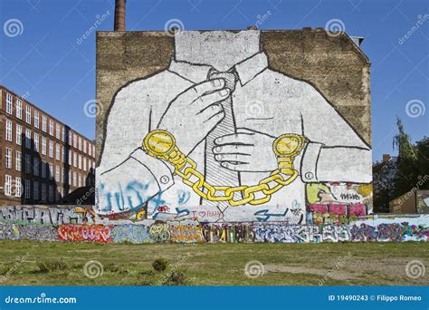 Graffiti Wall Cuvry Street Kreuzberg Editorial Stock Photo - Image ...