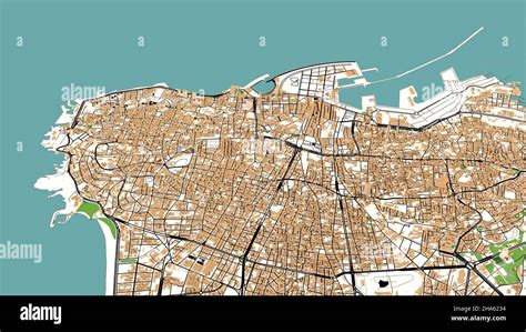 Satellite view of Beirut, Lebanon. Map, streets and buildings. 3d rendering Stock Photo - Alamy