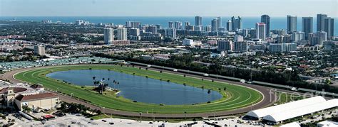 Gulfstream Park Racing and Casino Aerial Photograph by David Oppenheimer