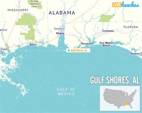 Map of Gulf Shores, Alabama | Gulf shores alabama, Gulf shores, Orange beach