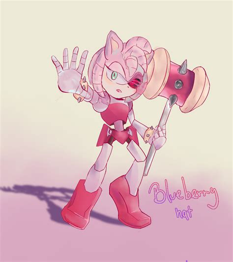 ArtStation - Rusty Rose- Amy Rise Sonic Prime Fanart