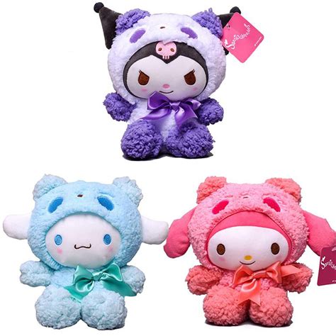 Buy ONEMAJIONEMAJI Cute Kuromi Plush Cartoon My Melody Plush Cinnamoroll Plush Pillow, Soft ...