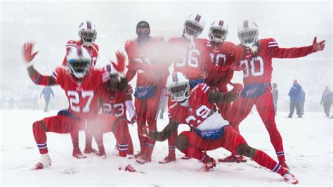 Snow way! Bills play Colts in blizzard-like conditions at New Era Field ...