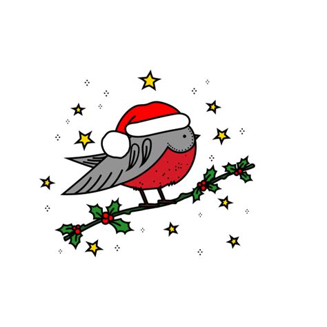 Christmas Robin Illustration Free Stock Photo - Public Domain Pictures