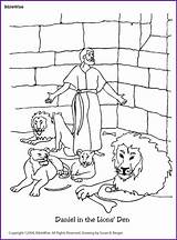 Daniel And Lions Den Coloring Page Preschool Pages sketch template