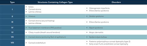 Collagen Types — Ophthalmology Review