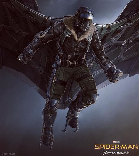 Vulture concept art Spider-Man Homecoming (7) | Vulture marvel, Spiderman homecoming vulture ...