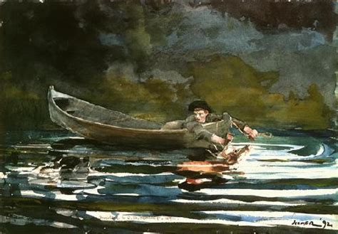 Winslow Homer Adirondacks Watercolors Paintings