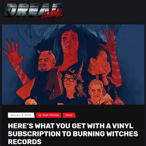 dread central: burning witches vinyl subscription 2020 | hunter complex