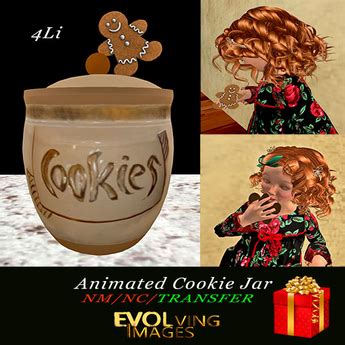 Second Life Marketplace - Animated Cookie Jar Gingerbread