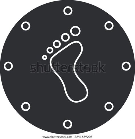 Foot Logo Sample Vector Black White Stock Vector (Royalty Free ...