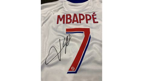 Mbappe's Official PSG Signed Shirt, 2020/21 - CharityStars