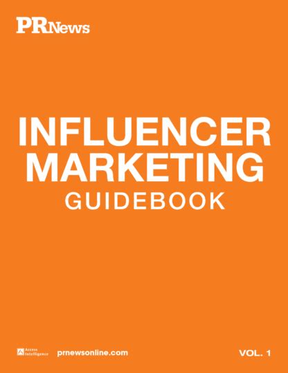 Influencer Marketing Guidebook, Vol. 1 - PRNEWS Store