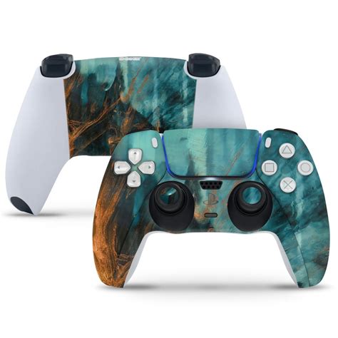 PlayStation 5 Controller Skin - Golden Brush Art – SkinsLegend