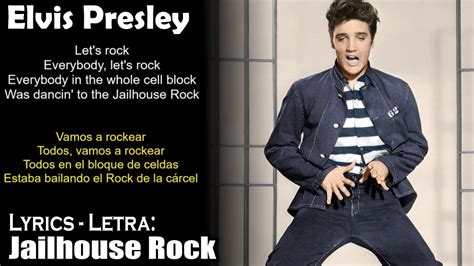 Elvis Presley - Jailhouse Rock (Lyrics English-Spanish) (Inglés-Español) - YouTube