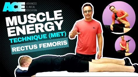 Muscle Energy Technique (MET) Rectus femoris - YouTube