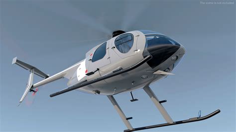 Utility civilian helicopter rigged 3D model - TurboSquid 1713105