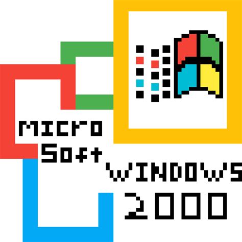 Pixilart - Windows 2000 Logo by Minty4614