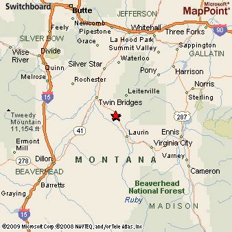 Sheridan, Montana Area Map & More