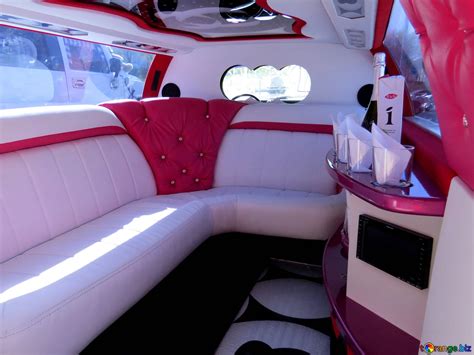 Luxury limo interior sofa bench free image - № 49005