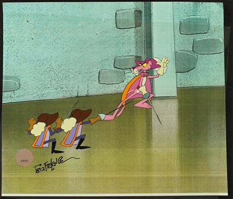 Friz Freleng Signed Pink Panther Animation Cel (Official Freleng Hologram) | Pristine Auction