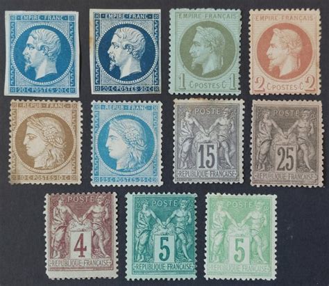 France - Classic period, lot of 11 stamps - Catawiki