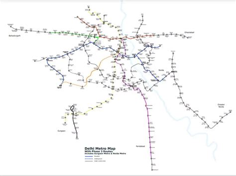 [PDF] Delhi Metro Map 2023 PDF - Panot Book