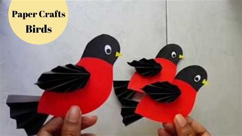 DIY Easy Paper Craft Bird / Paper Crafts for Kids/ Craft Paper Ideas By ...