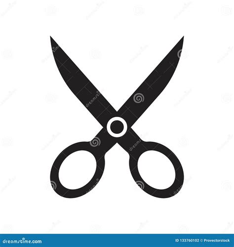 Cut Icon Vector Sign and Symbol Isolated on White Background, Cut Logo Concept Stock Vector ...