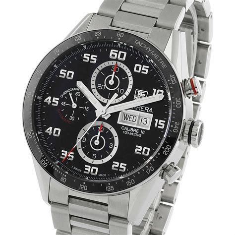 TAG Heuer Carrera Calibre 16 43mm Automatic Day-Date Mens Watch CV2A1R.BA0799 | Mayors