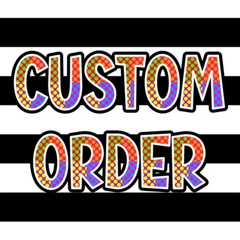 Custom Order Custom Design Custom PNG - Etsy