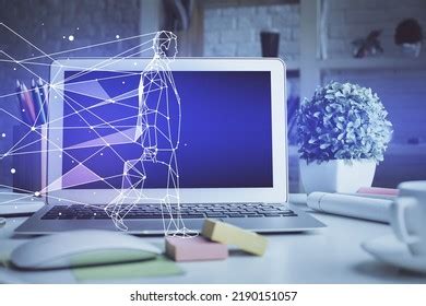 Desktop Computer Background Office Start Theme Stock Photo 2211695011 ...