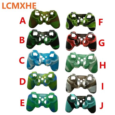 Camouflage Soft Silicone Cover Case Protection Skin For PS3 Controller for PS3 joystick gamepad ...