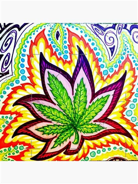 "Cannabis Leaf Colorful Art" Poster by Desire-inspire | Redbubble