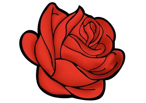 Red Rose Vector Art | 123Freevectors