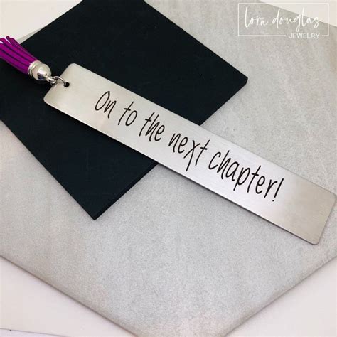 Engraved Metal Bookmark | Personalized Bookmarks | Lora Douglas Jewelry