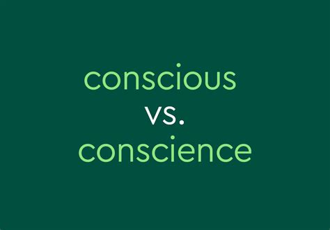 "Conscious" vs. "Conscience" – What's The Difference? | Dictionary.com