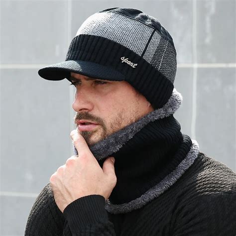 2018 Winter Hats For Men Skullies Beanie Hat Winter Cap Men Women Wool ...