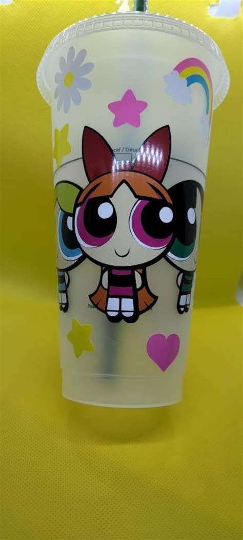 Powerpuff girls starbucks cup | Etsy