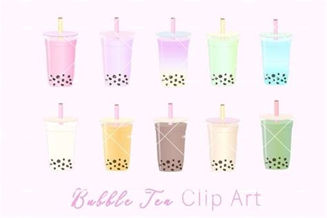 Bubble Tea Clip Art illustration