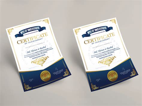 Certificate Design For A Training Institute :: Behance