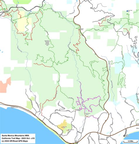 Santa Monica Mountains NRA - California Trail Map