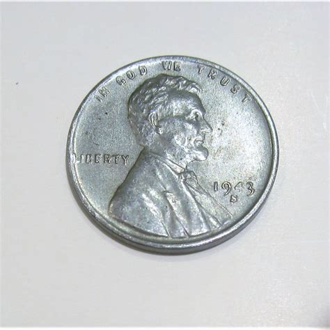 1943 Steel Penny No Mint Mark - Etsy