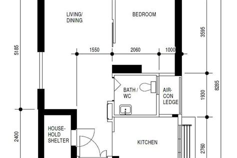 2 Room Flexi Floorplan | Interior Design Singapore | Interior Design Ideas