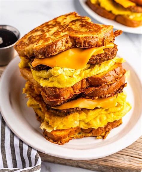 Vegan French Toast Breakfast Sandwiches - Best of Vegan