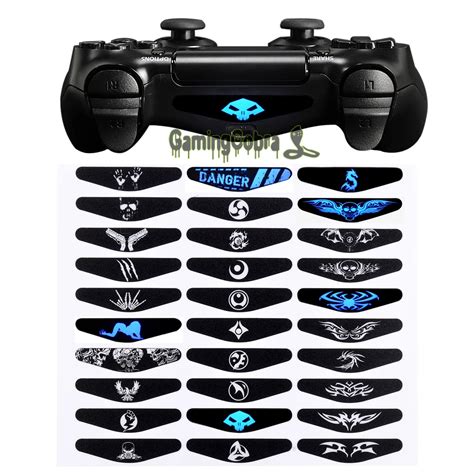 15 Pairs Custom Light Bar Vinyl Wrap Stickers Decal for PS4 Slim Pro ...