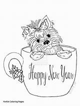 Teacup Yorkie Coloring Pages sketch template