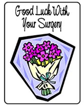 Free Good Luck With Your Surgery Printable Greeting Cards