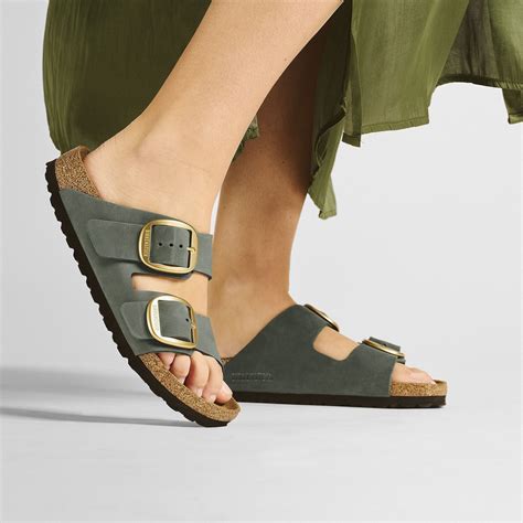 Arizona Big Buckle Nubuck Leather Thyme | BIRKENSTOCK