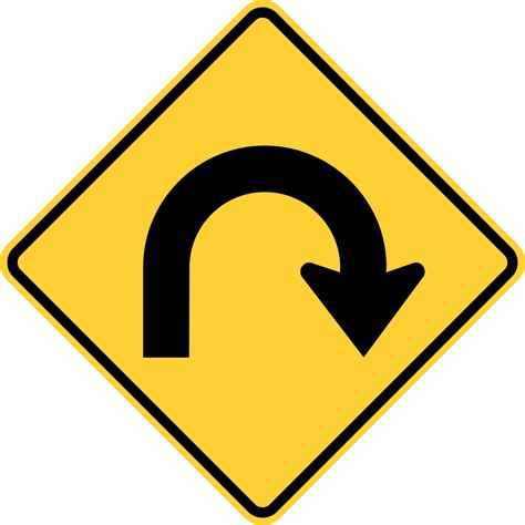 W1-11 HAIRPIN CURVE - Signs & Safety Devices